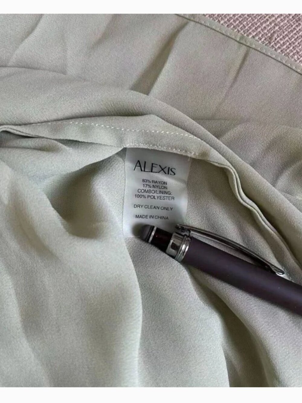 BEST Alexis Sunniva Maxi Dress Gown - Sage Pleated Party Cocktail Wedding - Picture 12 of 13